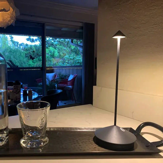 VierraSol | Lámpara de Mesa LED Inalámbrica, Recargable, Iluminación Regulable