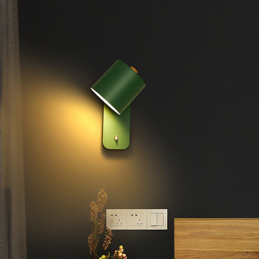 VierraSol | Lámpara de Pared LED con Interruptor | Diseño Moderno de Metal