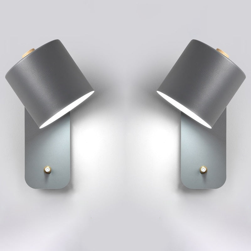 VierraSol | Lámpara de Pared LED con Interruptor | Diseño Moderno de Metal