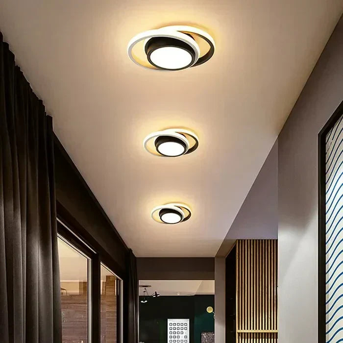 VierraSol | Lámpara de Techo LED Moderna con Diseño de Doble Anillo