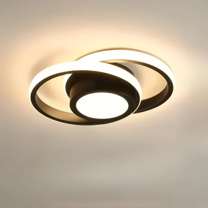 VierraSol | Lámpara de Techo LED Moderna con Diseño de Doble Anillo