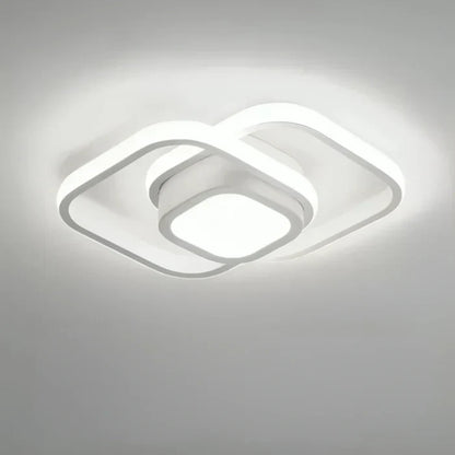 VierraSol | Lámpara de Techo LED Moderna con Diseño de Doble Anillo