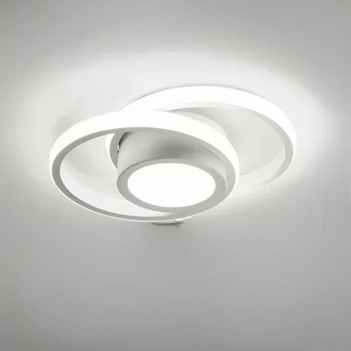 VierraSol | Lámpara de Techo LED Moderna con Diseño de Doble Anillo