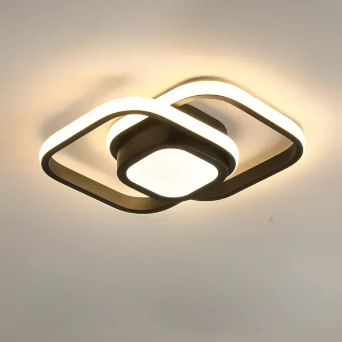 VierraSol | Lámpara de Techo LED Moderna con Diseño de Doble Anillo