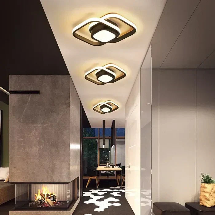 VierraSol | Lámpara de Techo LED Moderna con Diseño de Doble Anillo