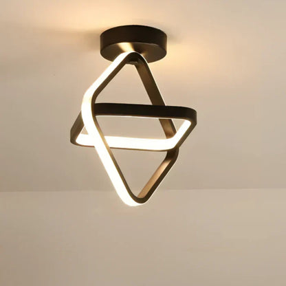 VierraSol | Lámpara de Techo LED Moderna con Diseño de Doble Anillo