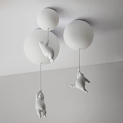 VierraSol | Lámpara de Techo Oso Globo | Diseño de Oso Juguetón