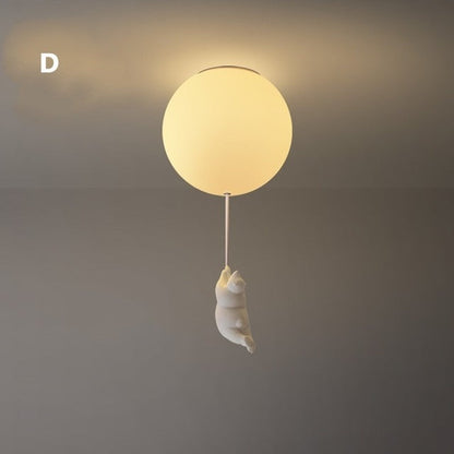 VierraSol | Lámpara de Techo Oso Globo | Diseño de Oso Juguetón