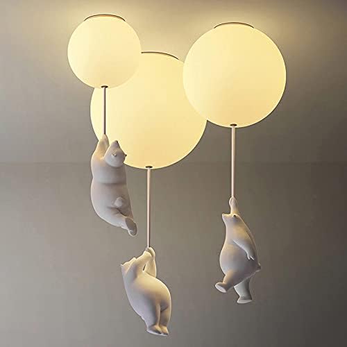 VierraSol | Lámpara de Techo Oso Globo | Diseño de Oso Juguetón