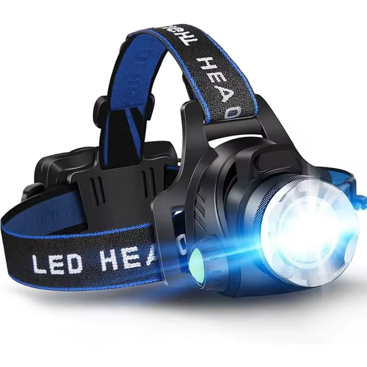 VierraSol | Linterna Frontal | Linterna Frontal LED Recargable Impermeable con Zoom