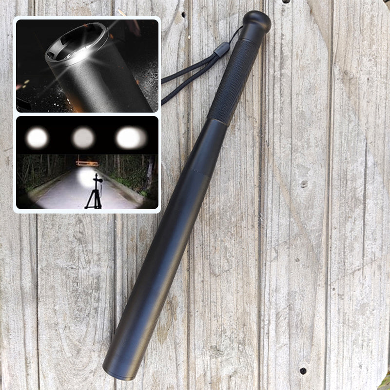 VierraSol | Linterna LED en forma de bate de béisbol | Aleación de aluminio, 3 modos de iluminación | Uso de emergencia y utilidad