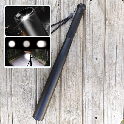 VierraSol | Linterna LED en forma de bate de béisbol | Aleación de aluminio, 3 modos de iluminación | Uso de emergencia y utilidad