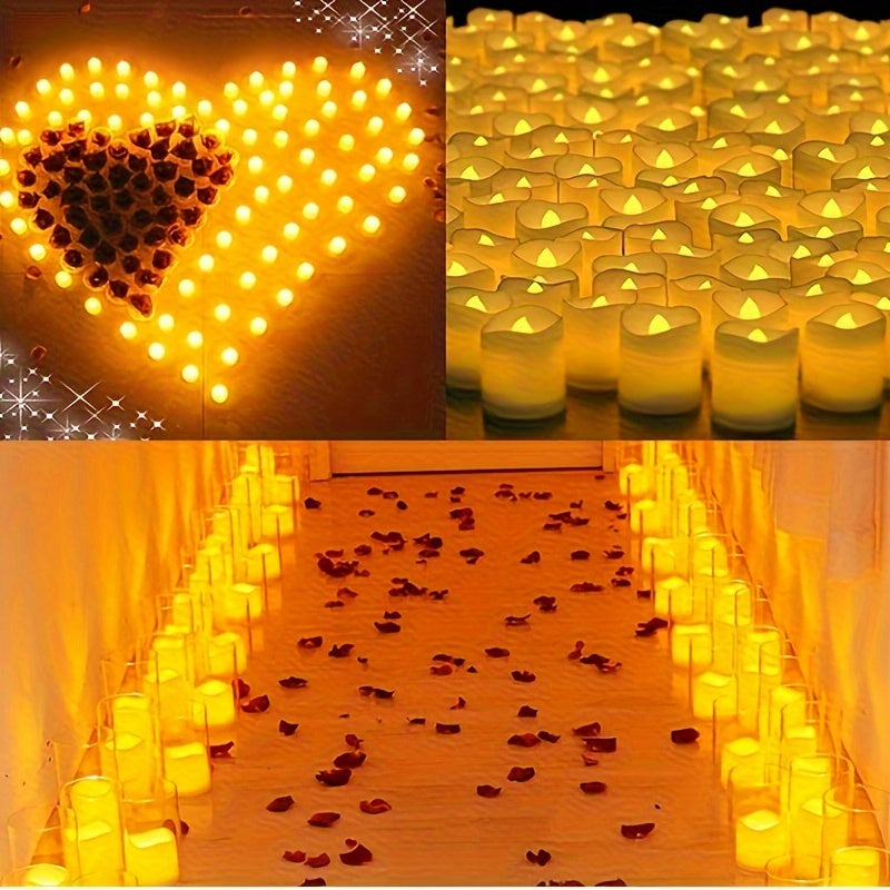 VierraSol | Luces de Té LED Sin Llama a Batería – 24–100 Piezas