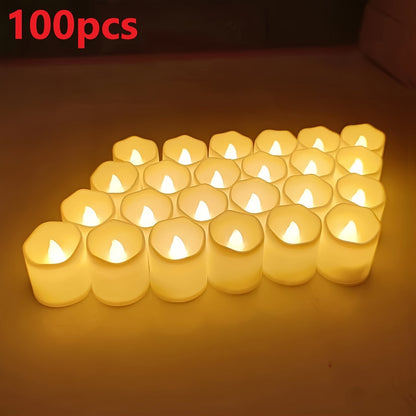 VierraSol | Luces de Té LED Sin Llama a Batería – 24–100 Piezas