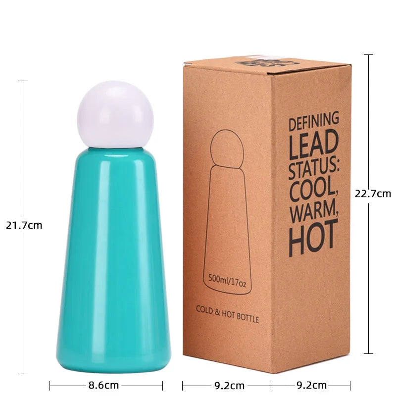 VierraSol | LuxDrop - Botella de agua a prueba de fugas que mantiene las bebidas calientes durante 12 horas y frías durante 24 horas