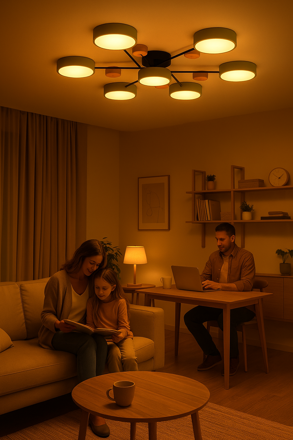 VierraSol | Luz de Techo LED Escandinava | Diseño de Luz Moderna en Ramas