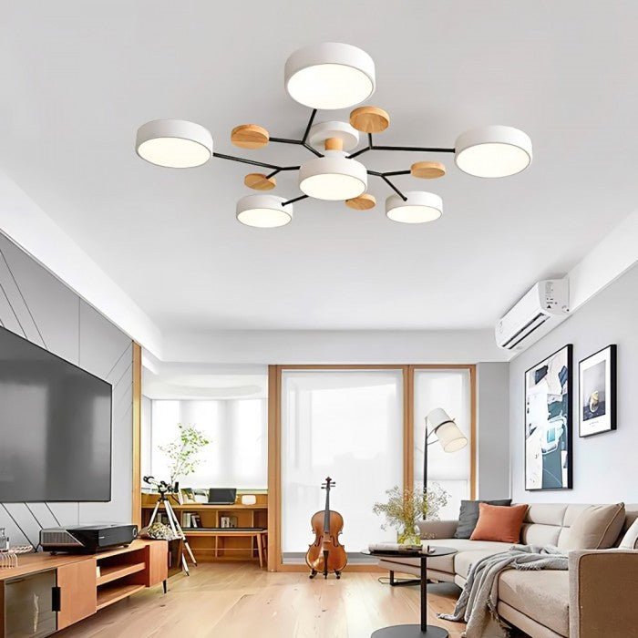 VierraSol | Luz de Techo LED Escandinava | Diseño de Luz Moderna en Ramas