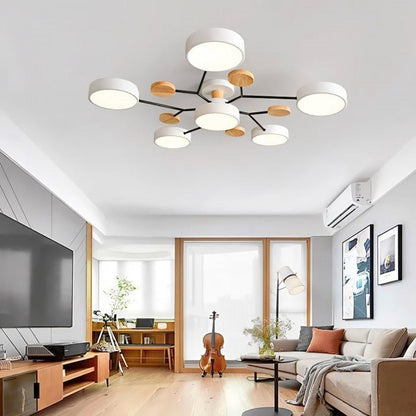 VierraSol | Luz de Techo LED Escandinava | Diseño de Luz Moderna en Ramas