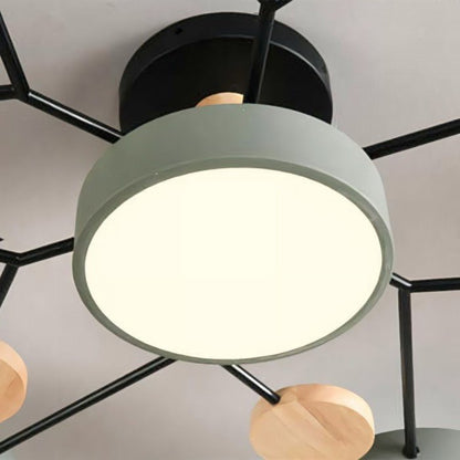 VierraSol | Luz de Techo LED Escandinava | Diseño de Luz Moderna en Ramas