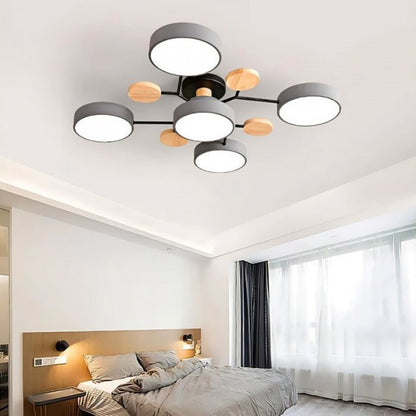 VierraSol | Luz de Techo LED Escandinava | Diseño de Luz Moderna en Ramas