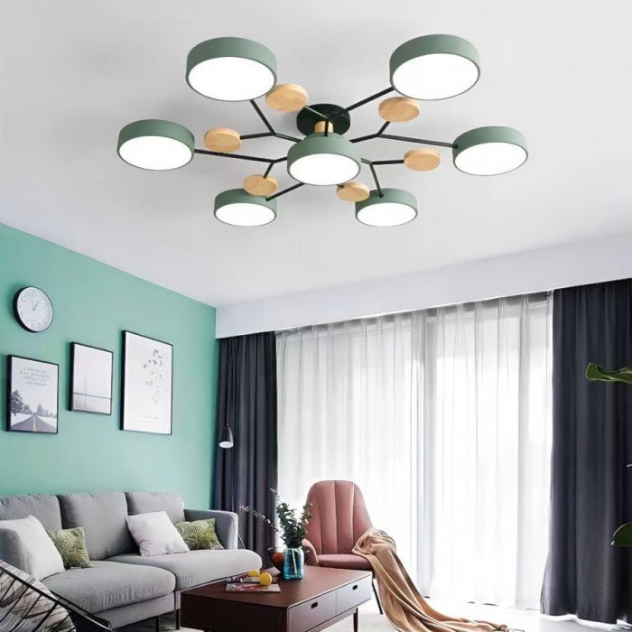 VierraSol | Luz de Techo LED Escandinava | Diseño de Luz Moderna en Ramas