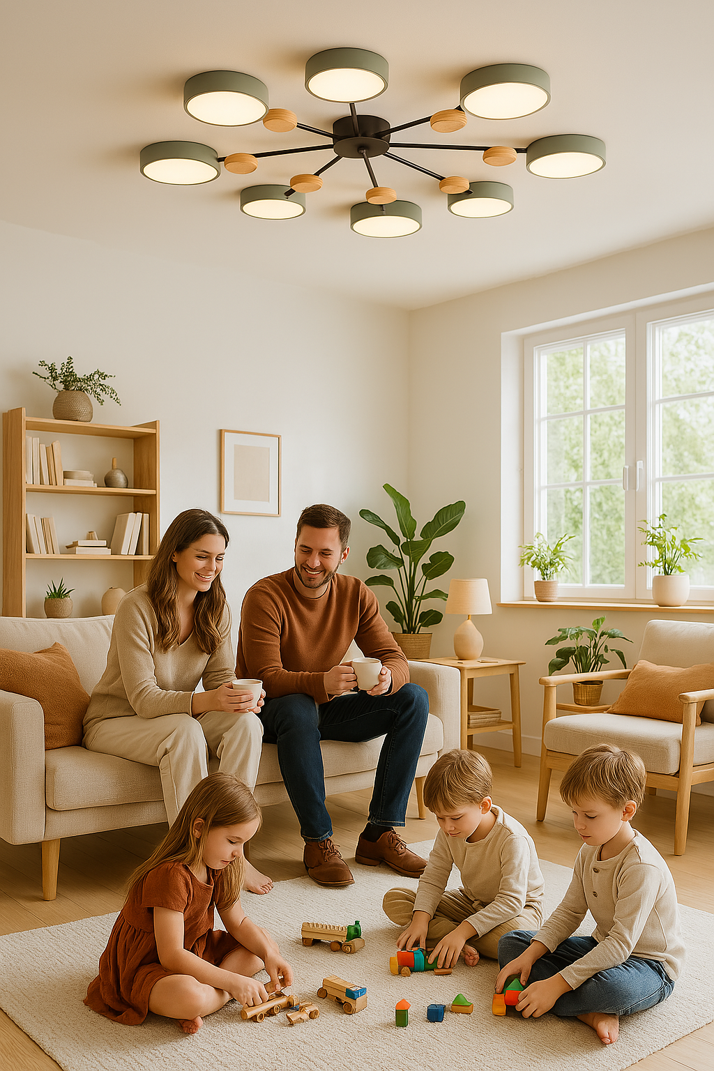 VierraSol | Luz de Techo LED Escandinava | Diseño de Luz Moderna en Ramas