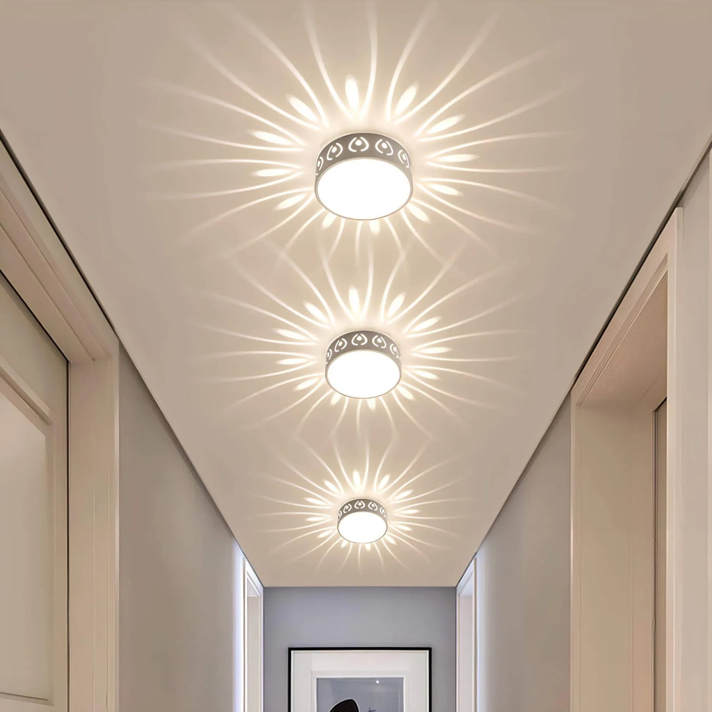 VierraSol | Luz de Techo LED - para Entrada, Pasillo y Balcón