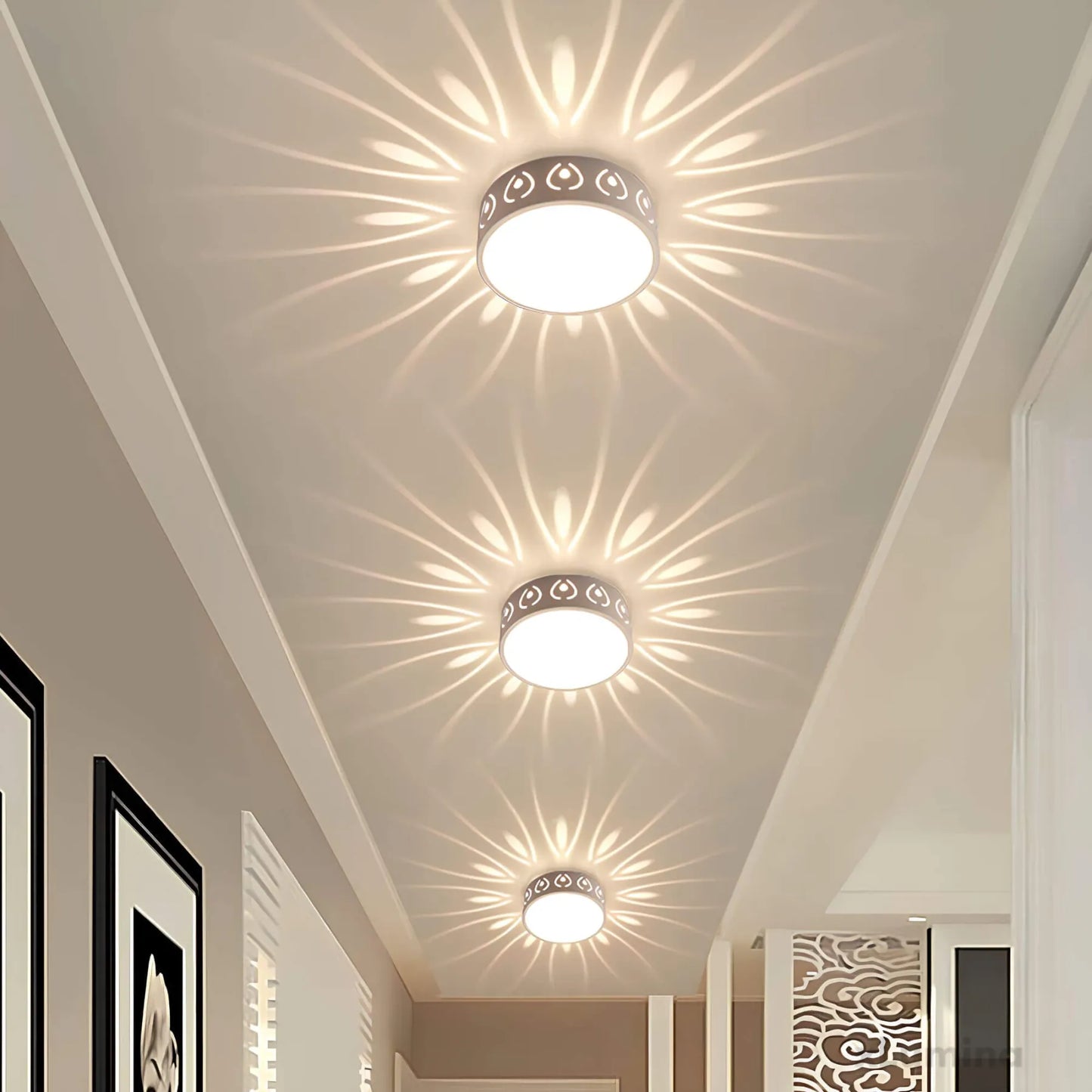 VierraSol | Luz de Techo LED - para Entrada, Pasillo y Balcón