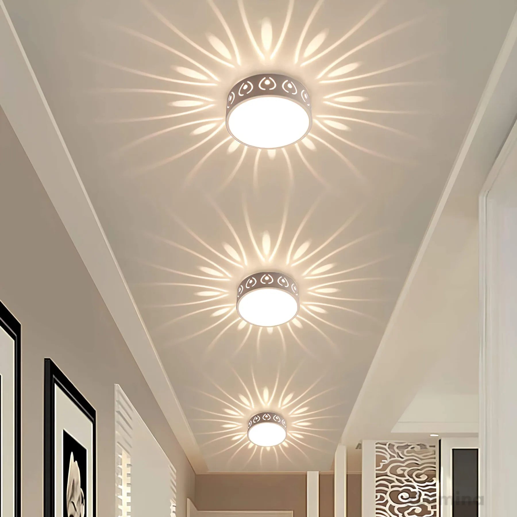 VierraSol | Luz de Techo LED - para Entrada, Pasillo y Balcón