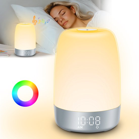 VierraSol | Luz Despertadora Aurora | Amanecer y Atardecer | Recargable por USB-C