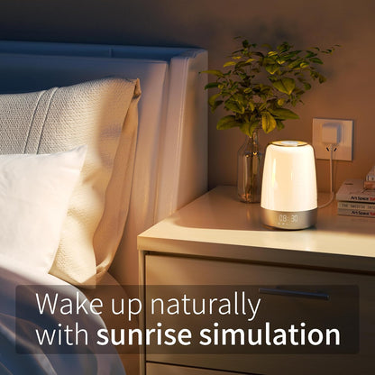 VierraSol | Luz Despertadora Aurora | Amanecer y Atardecer | Recargable por USB-C