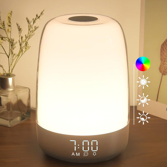 VierraSol | Luz Despertadora Aurora | Amanecer y Atardecer | Recargable por USB-C