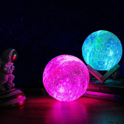 VierraSol | Luz Nocturna con Patrón de Estrellas | Control Táctil, Recargable