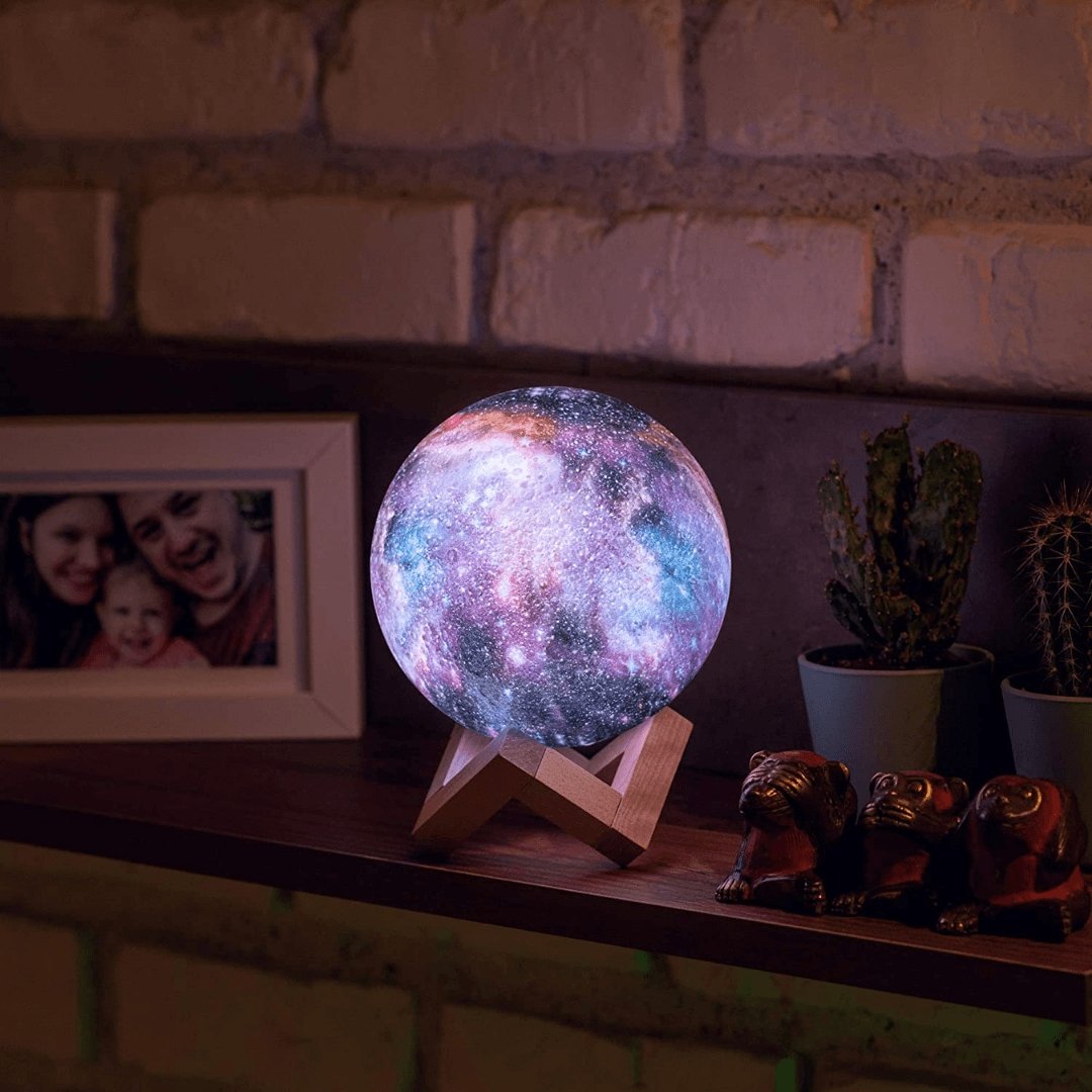 VierraSol | Luz Nocturna con Patrón de Estrellas | Control Táctil, Recargable