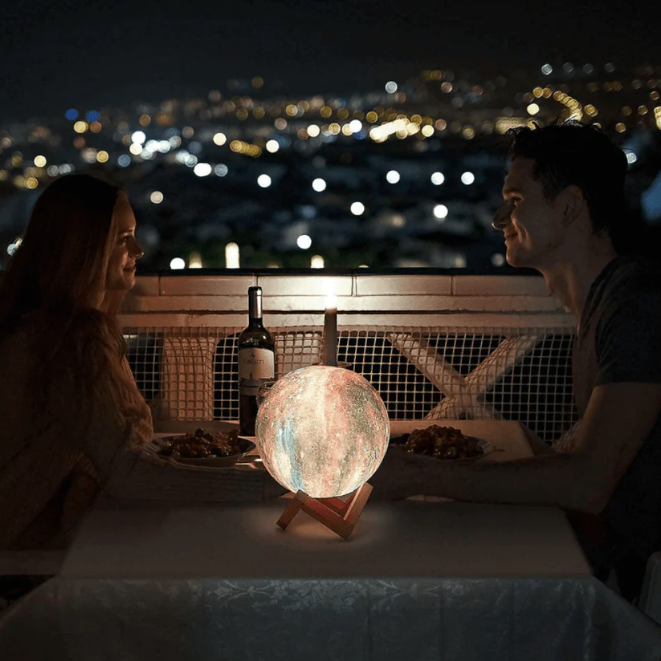VierraSol | Luz Nocturna con Patrón de Estrellas | Control Táctil, Recargable