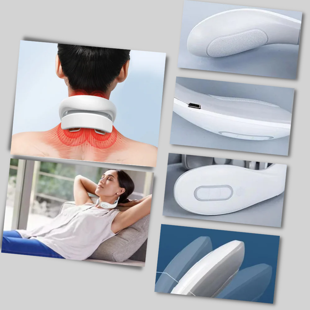 VierraSol | Masajeador Eléctrico para Cuello con 4 Cabezas y Calor