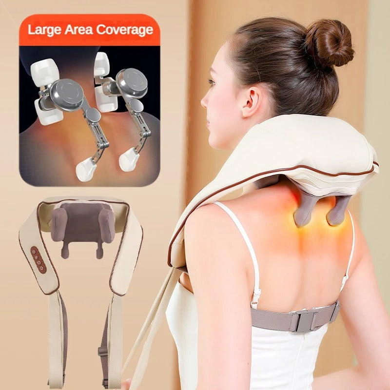 VierraSol | Masajeador Eléctrico para Cuello y Espalda - Solución de Masaje Integral