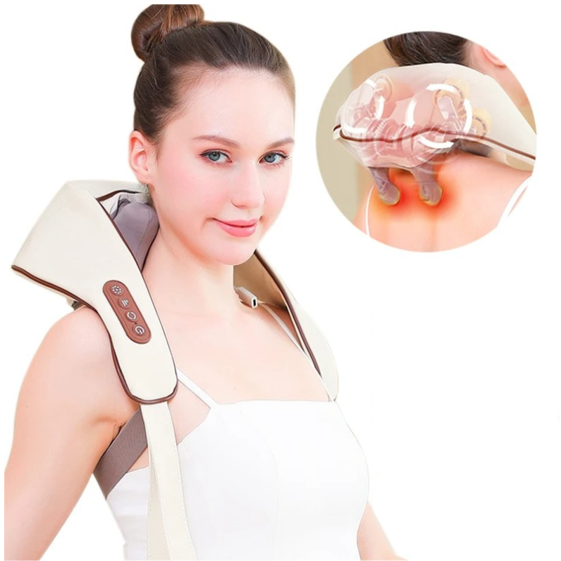 VierraSol | Masajeador Eléctrico para Cuello y Espalda - Solución de Masaje Integral