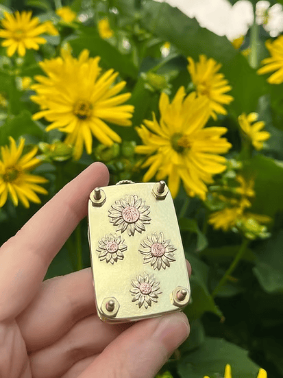 VierraSol | Mini Prensa de Flores | Creador de Recuerdos Botánicos Compacto | Herramienta de Manualidades Portátil