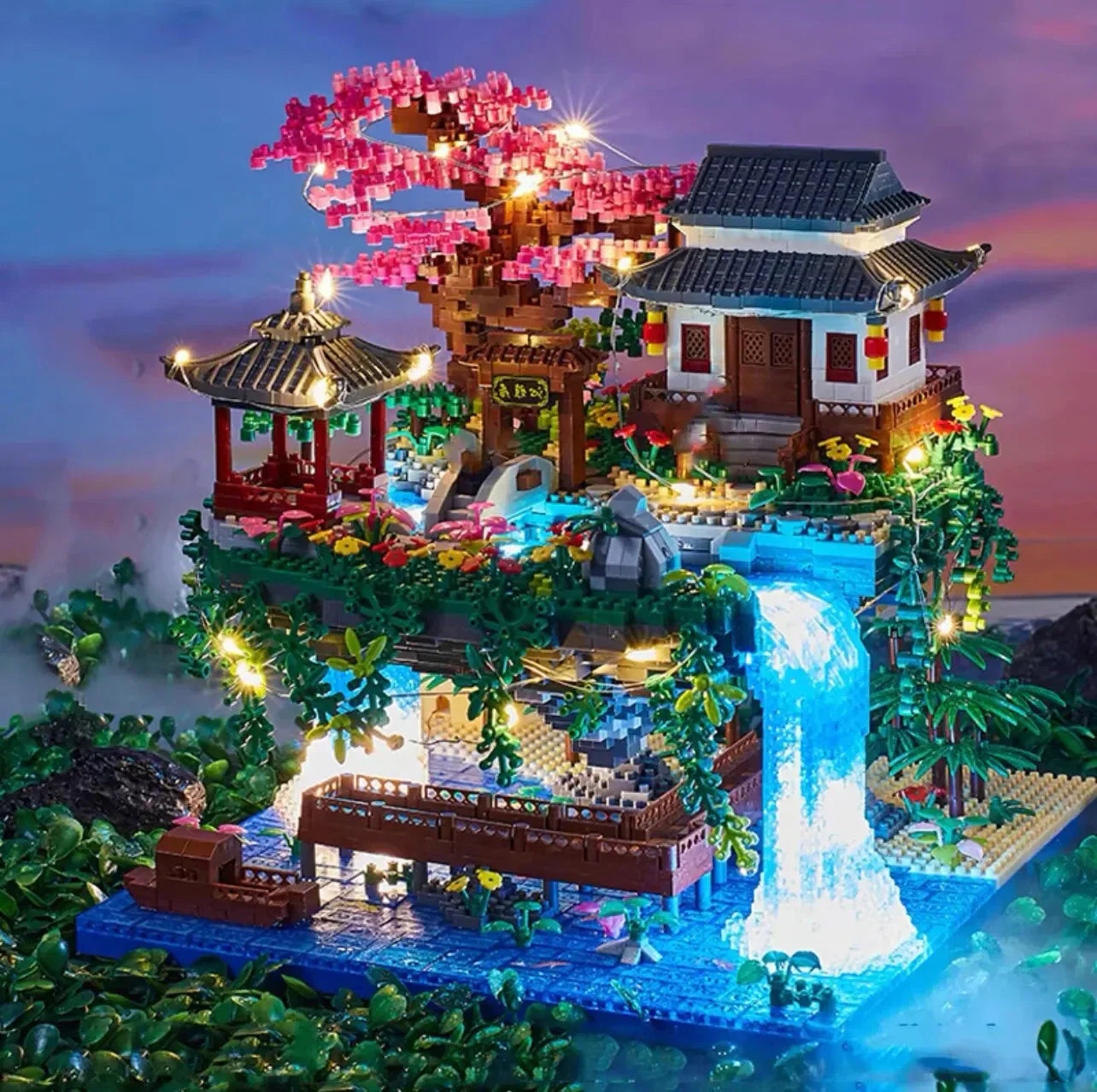 VierraSol | Mini Set de Construcción de 3320 Piezas con Luces de Cascada