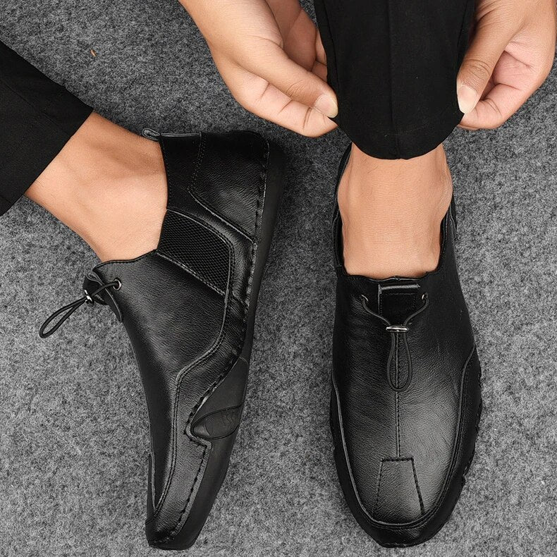 VierraSol | Mocasines de Conducción para Hombre con Cordones Ajustables
