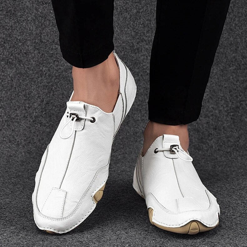 VierraSol | Mocasines de Conducción para Hombre con Cordones Ajustables