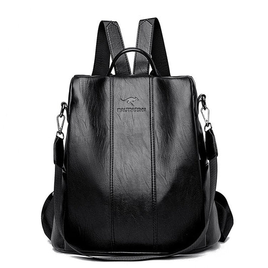 VierraSol | Mochila de Cuero a Prueba de Robo para Mujeres en Estilo Vintage