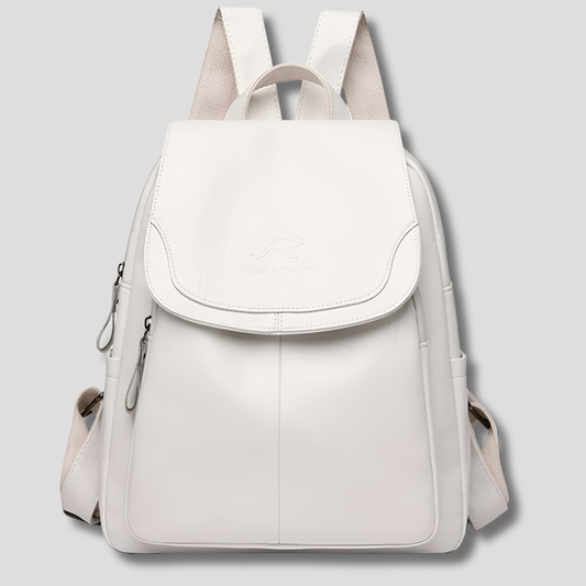 VierraSol | Mochila de Cuero Antirrobo para Mujeres con Diseño Grabado