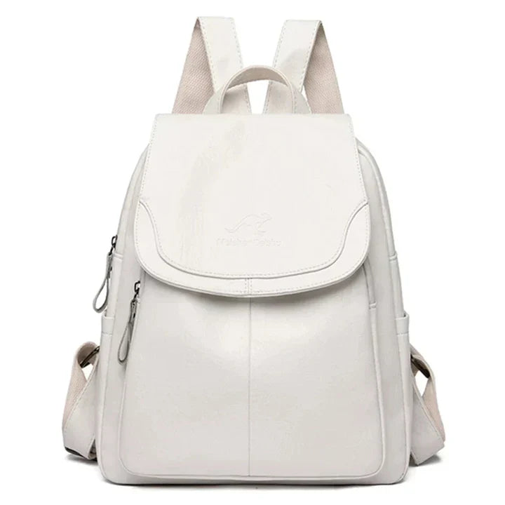 VierraSol | Mochila de Cuero para Mujeres con Diseño de Solapa