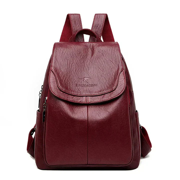 VierraSol | Mochila de Cuero para Mujeres con Diseño de Solapa
