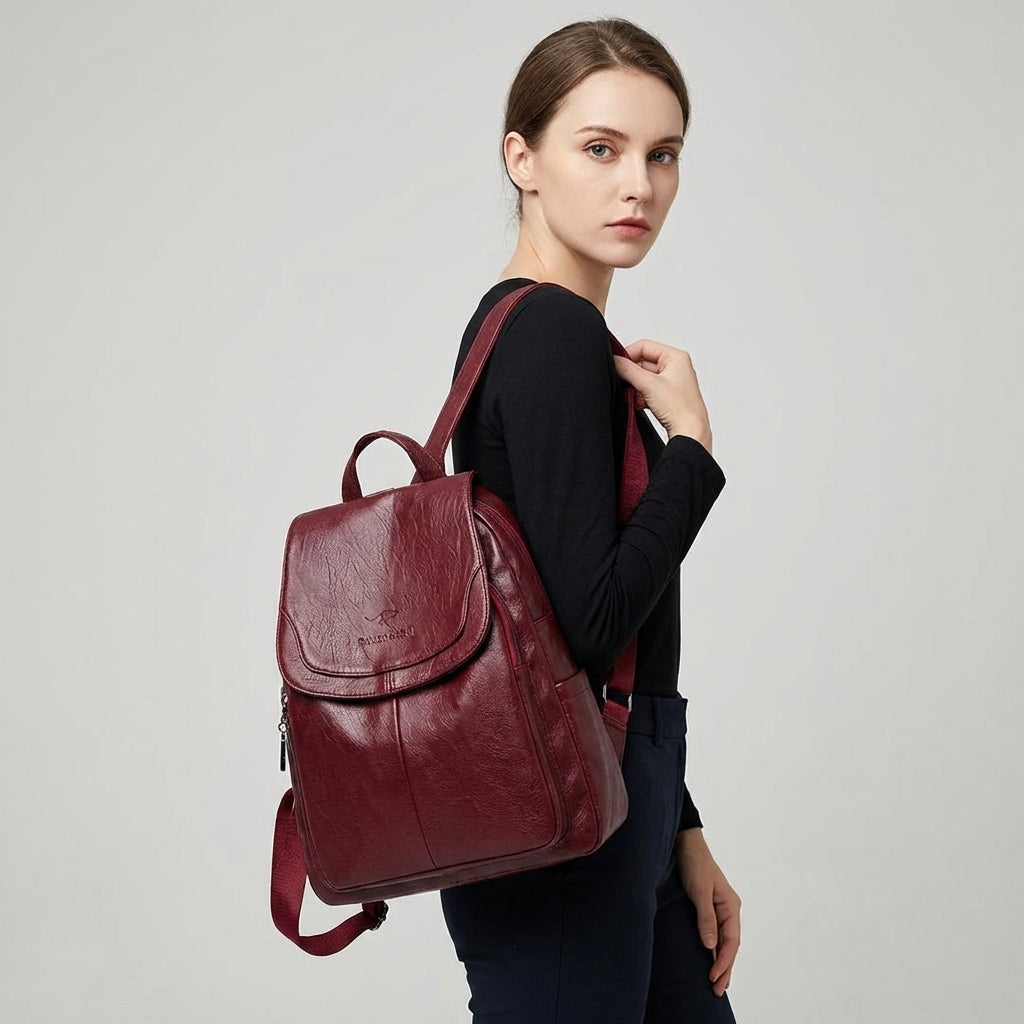 VierraSol | Mochila de Cuero para Mujeres con Diseño Estructurado