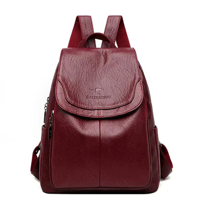 VierraSol | Mochila de Cuero para Mujeres con Diseño Estructurado