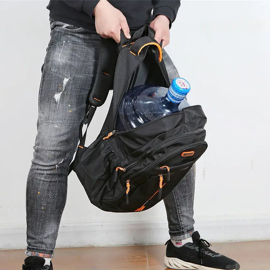 VierraSol | Mochila de Hombre Resistente al Agua con Múltiples Bolsillos