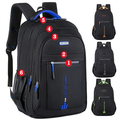 VierraSol | Mochila de Hombre Resistente al Agua con Múltiples Bolsillos